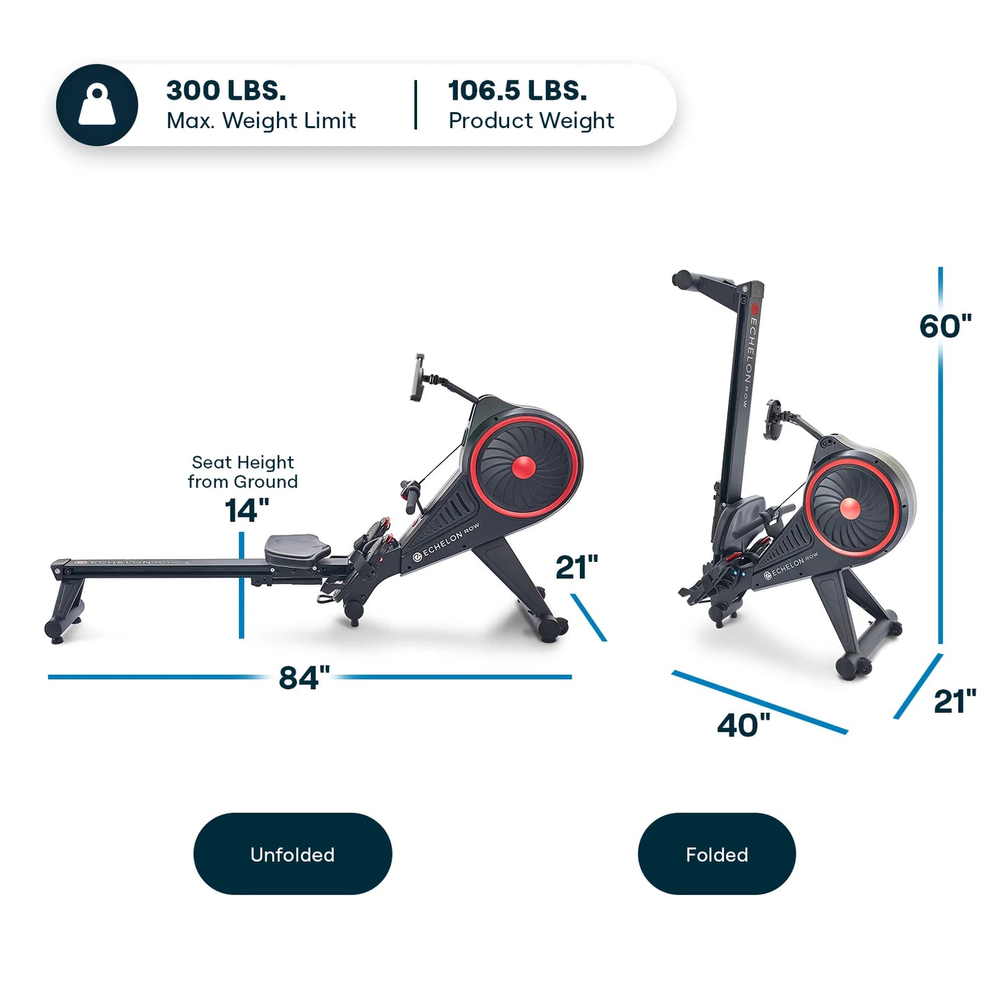 Rowing Machine with Magnetic Resistance + 30-Day Free  Membership