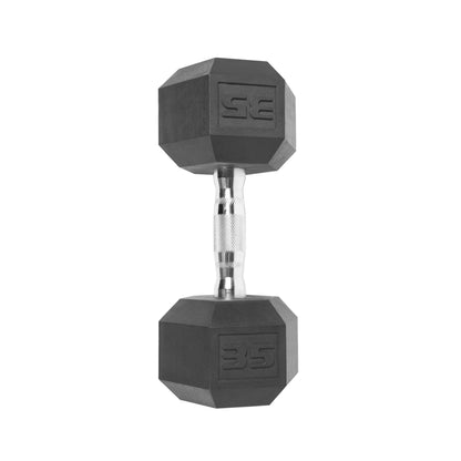 (2 Pack)  Barbell Coated Hex Dumbbell, Single 35 Lbs