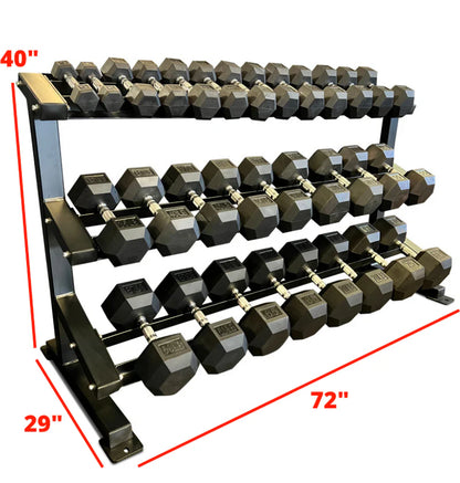 Rubber Hex Dumbbells Sets