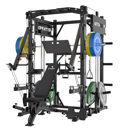 PMAX-4750 Dual Plate Loaded Squat Exercise Machine Gym Equipment Package