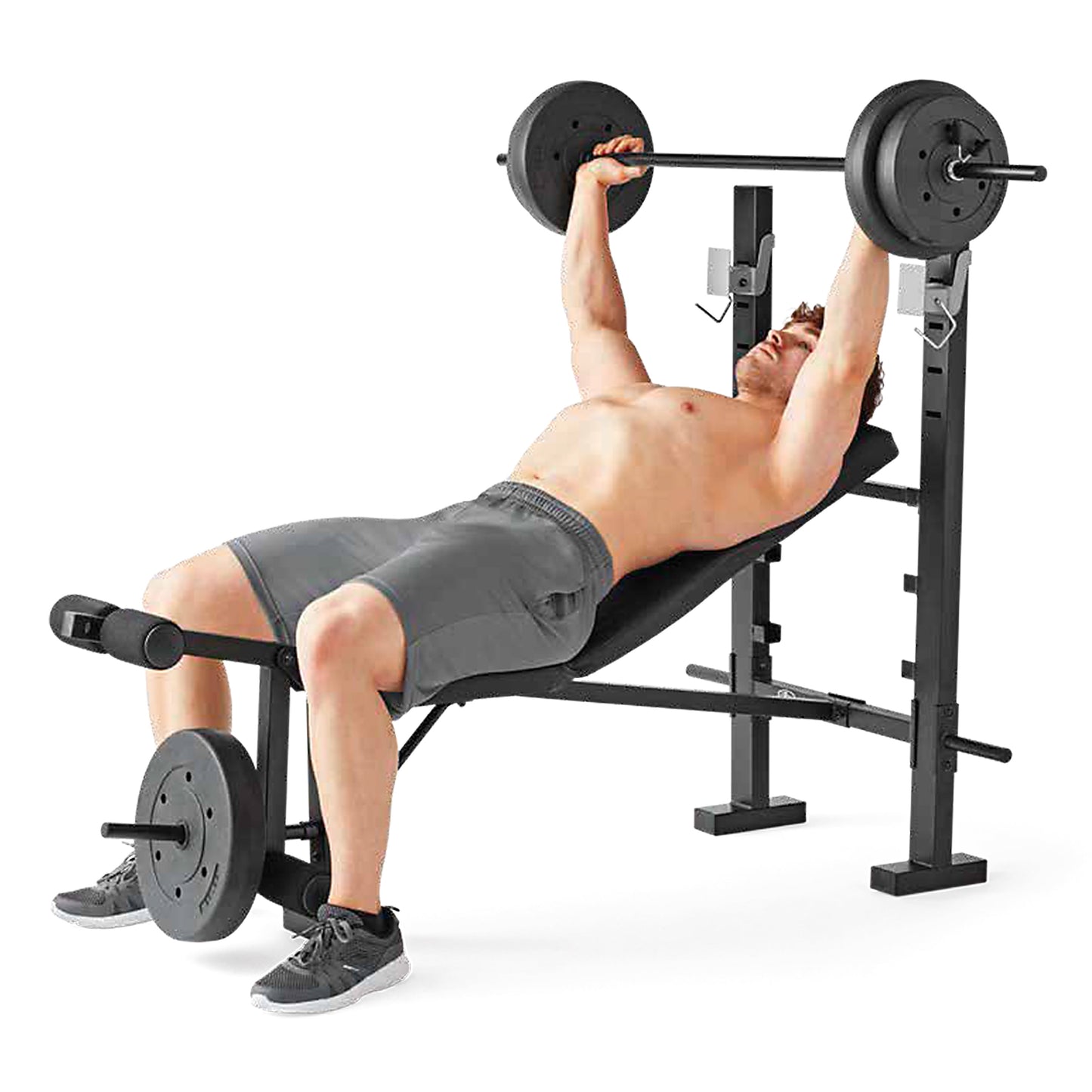 Standard Bench & Rack Combo with Leg Press