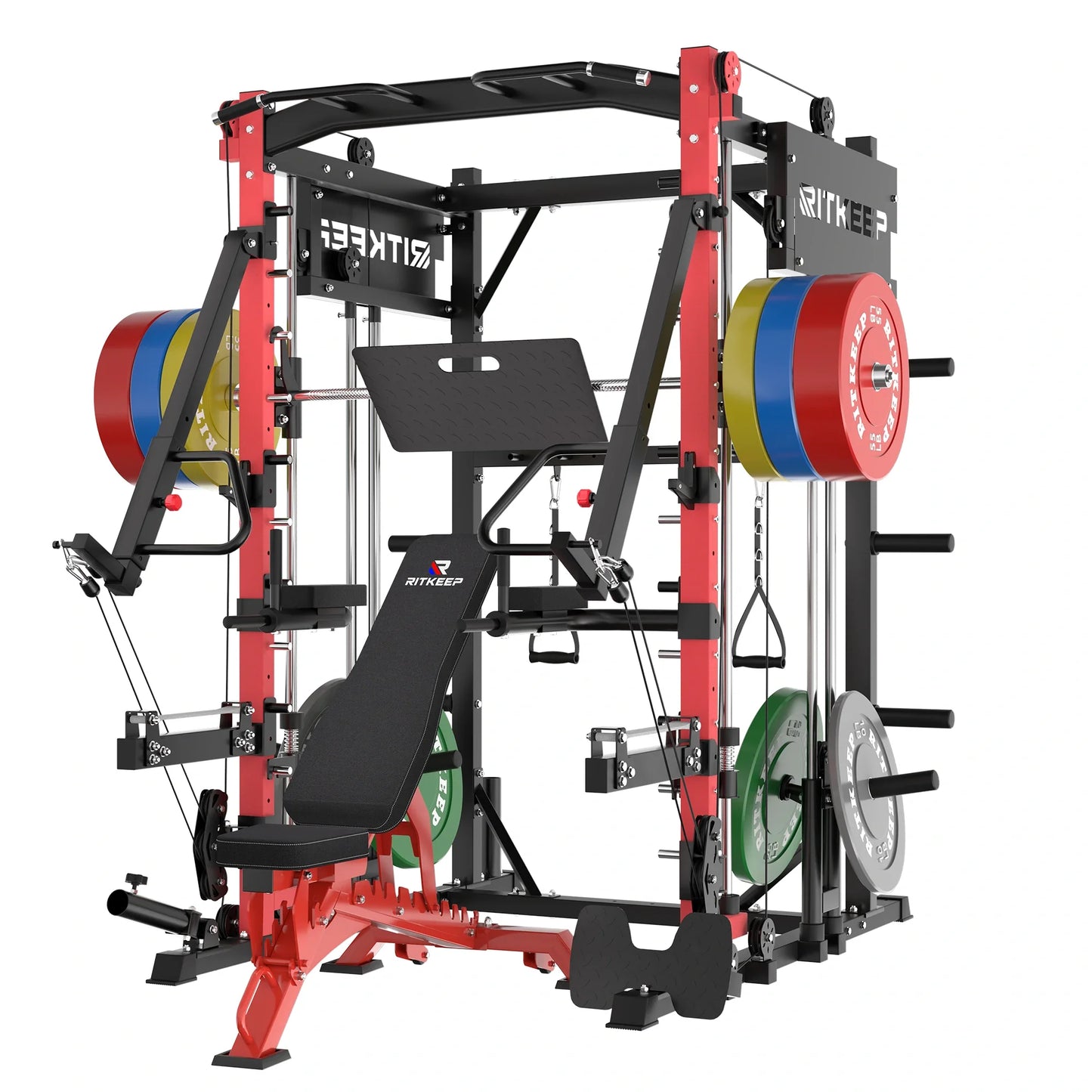 PMAX-4750 Dual Plate Loaded Squat Exercise Machine Gym Equipment Package