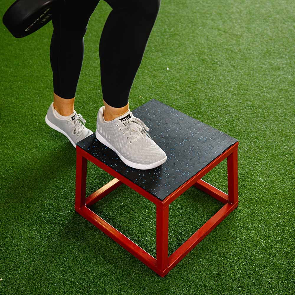 Pro-Duty Steel 12" Plyometric Box Set, Anti-Slip Plyo Box Jump Platform, Home Gym Conditioning and Strength Training Exercises, Perform Box Jumps, Step Ups, Dips, Push Ups