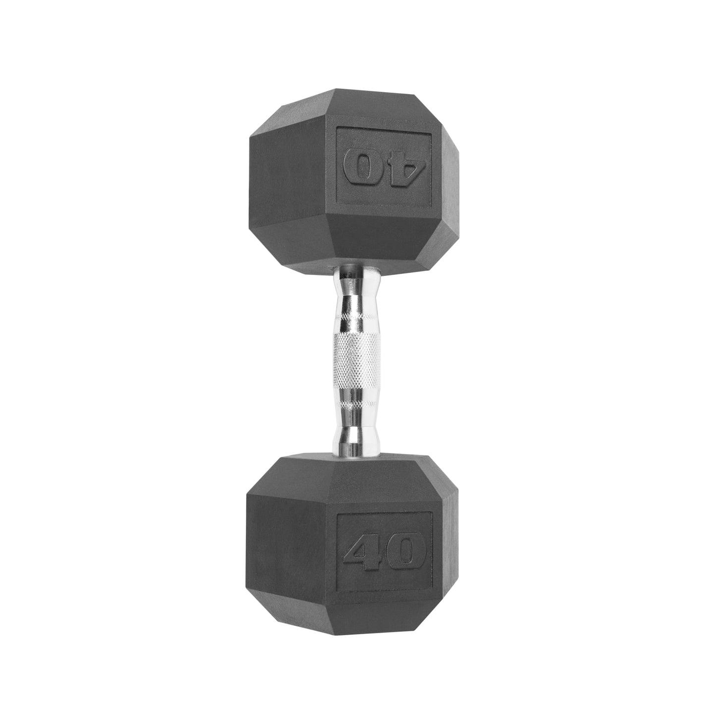 (2 Pack)  Barbell Coated Hex Dumbbell, Single 40 Lbs