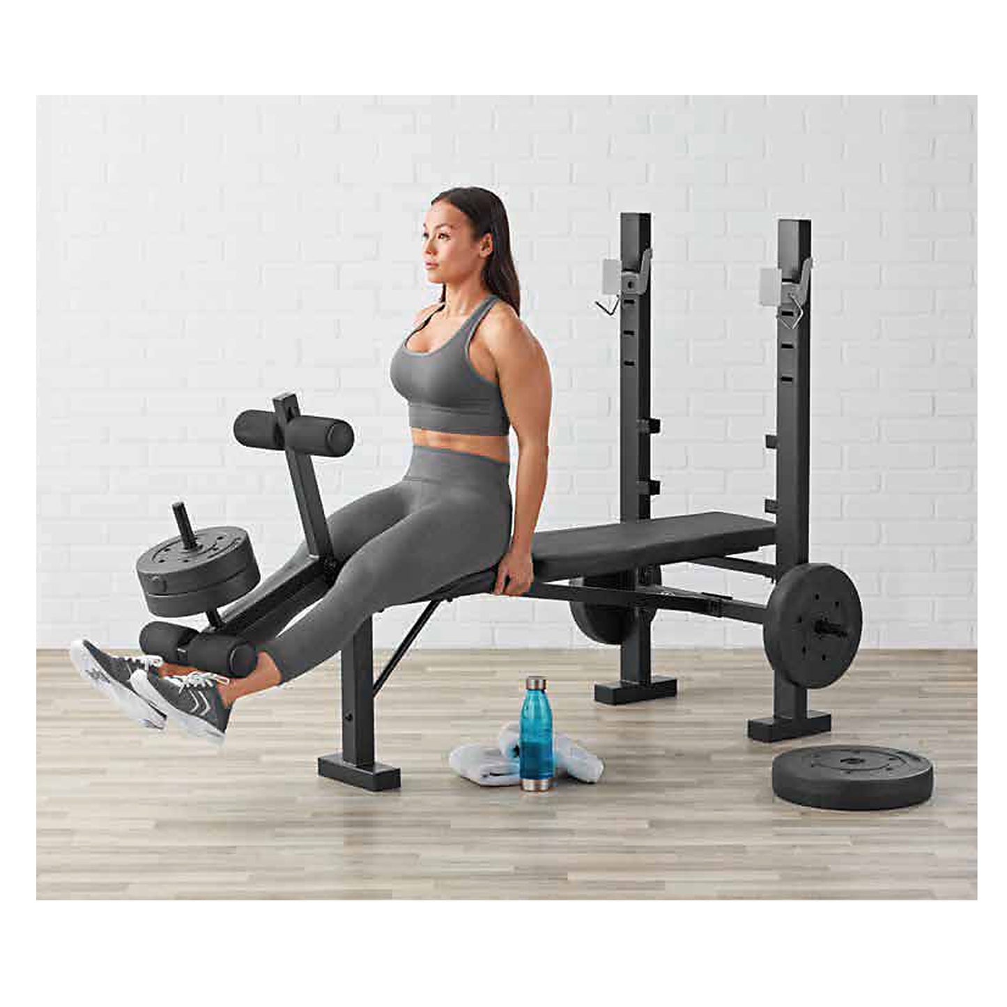 Standard Bench & Rack Combo with Leg Press