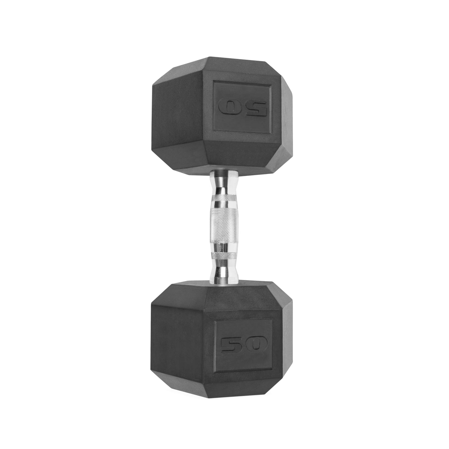 (2 Pack)  Barbell, 50Lb Coated Hex Dumbbell, Single