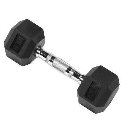 Signature Fitness Hex Dumbbells Strength Training Workout Equipment Set, 10 Lbs