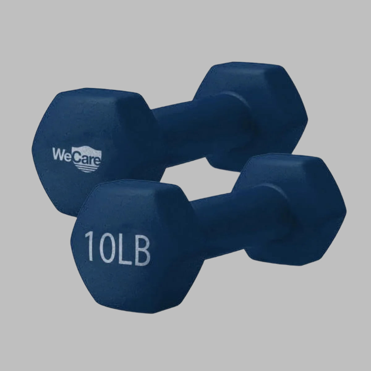 Fitness, 10Lb Neoprene Dumbbell, Pair - Blue