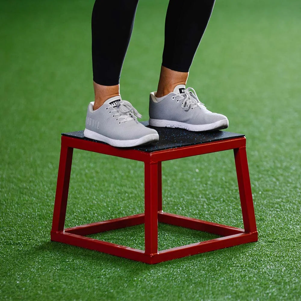 Pro-Duty Steel 12" Plyometric Box Set, Anti-Slip Plyo Box Jump Platform, Home Gym Conditioning and Strength Training Exercises, Perform Box Jumps, Step Ups, Dips, Push Ups